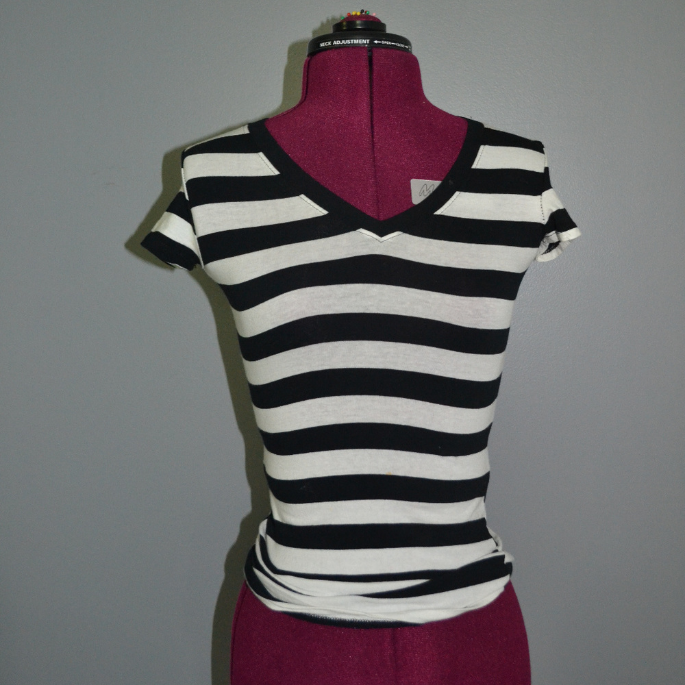Black and white striped t-shirt
